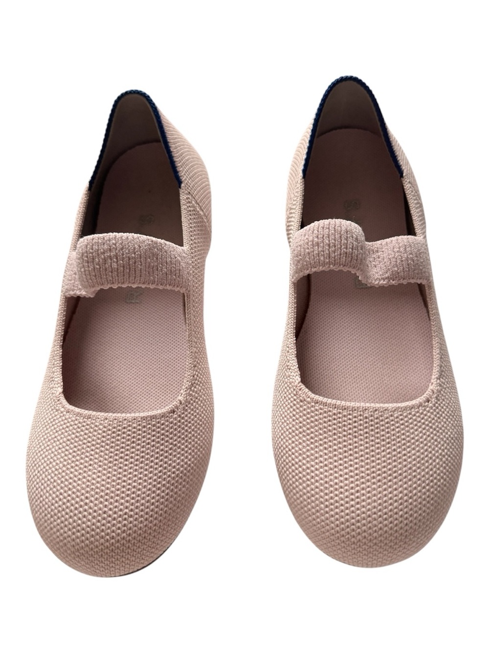 Rothy's Girls Ballerina Pink Mary Jane Kids Dress Shoes Size 1